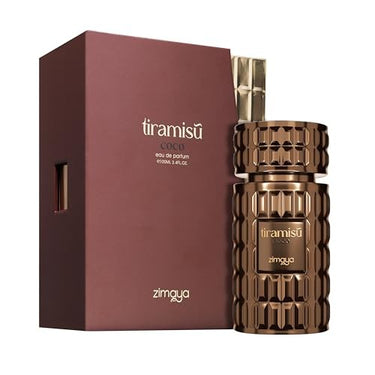 Afnan Zimaya Tiramisu Coco Eau de Parfum Spray – 3.4 oz Unisex Gourmand Fragrance – Creamy Coconut & Sweet Dessert Scent